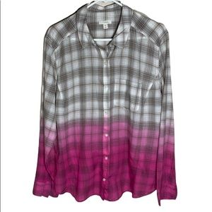 Caslon Dip Dyed button down shirt
